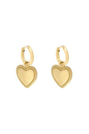 Ohrringe Heart with Vision Gold Metall h5 